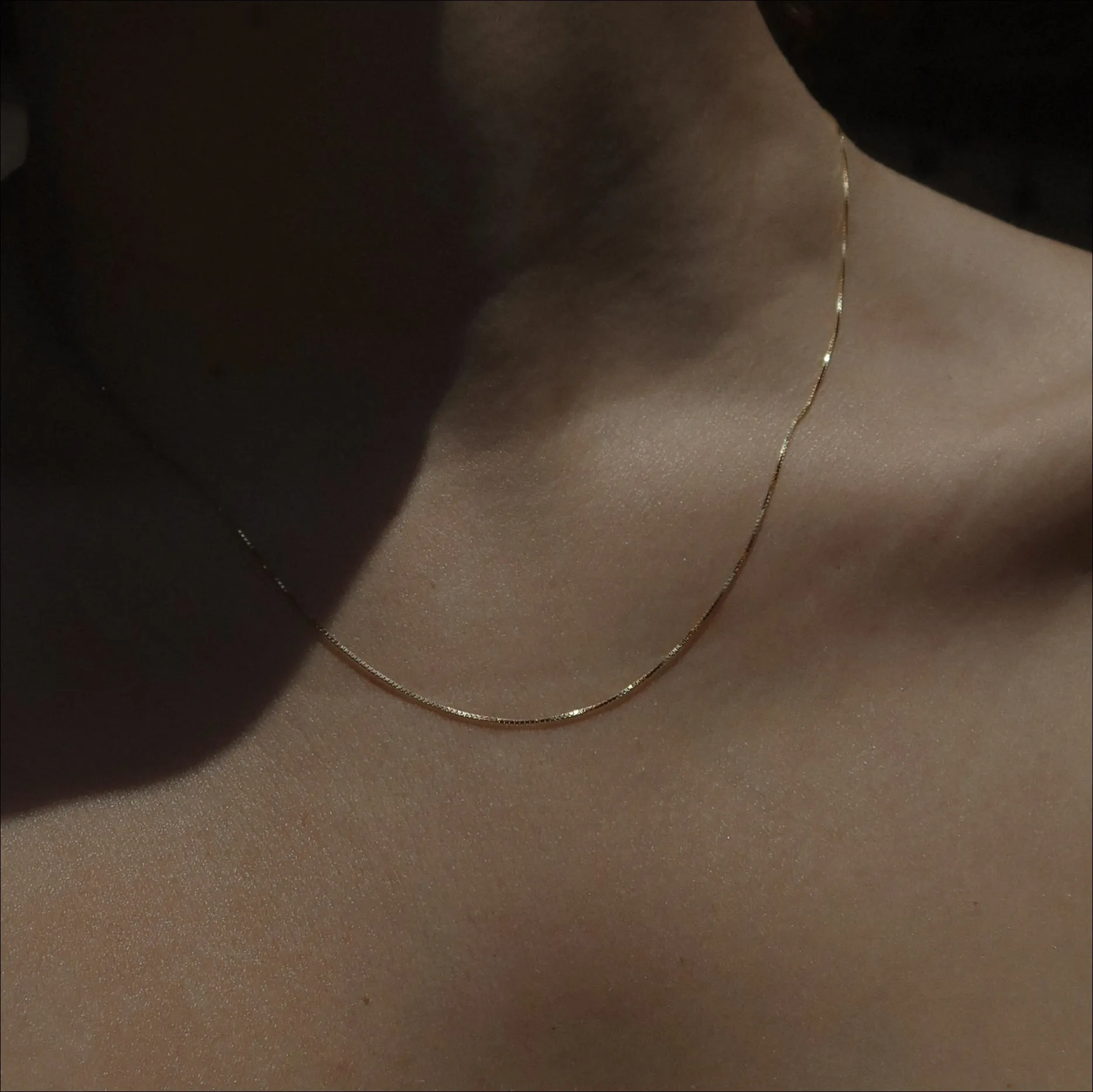 14k Petite Box Chain