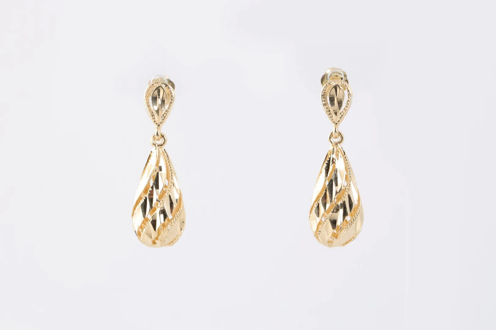 14k Yellow Gold Dangle Earrings (4.21g.)