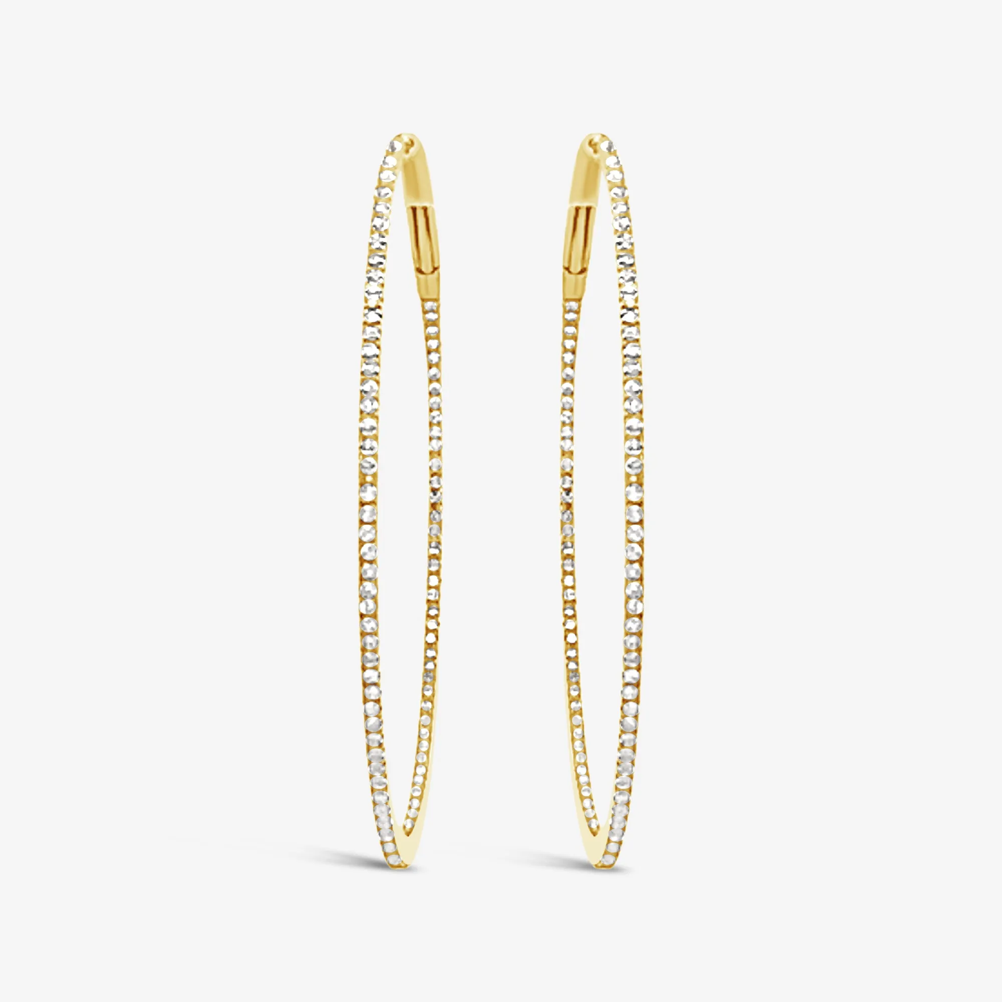 1.75 Ultra Whisper Thin 0.65CT Hoop Earrings