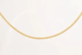 18" 14k Yellow Gold Twisted Braid Chain Necklace (14.33g.)