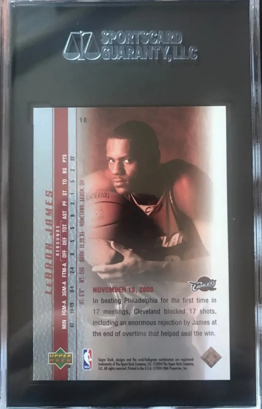 2003 UPPER DECK LEBRON JAMES PHENOMENAL BEGINNING RC