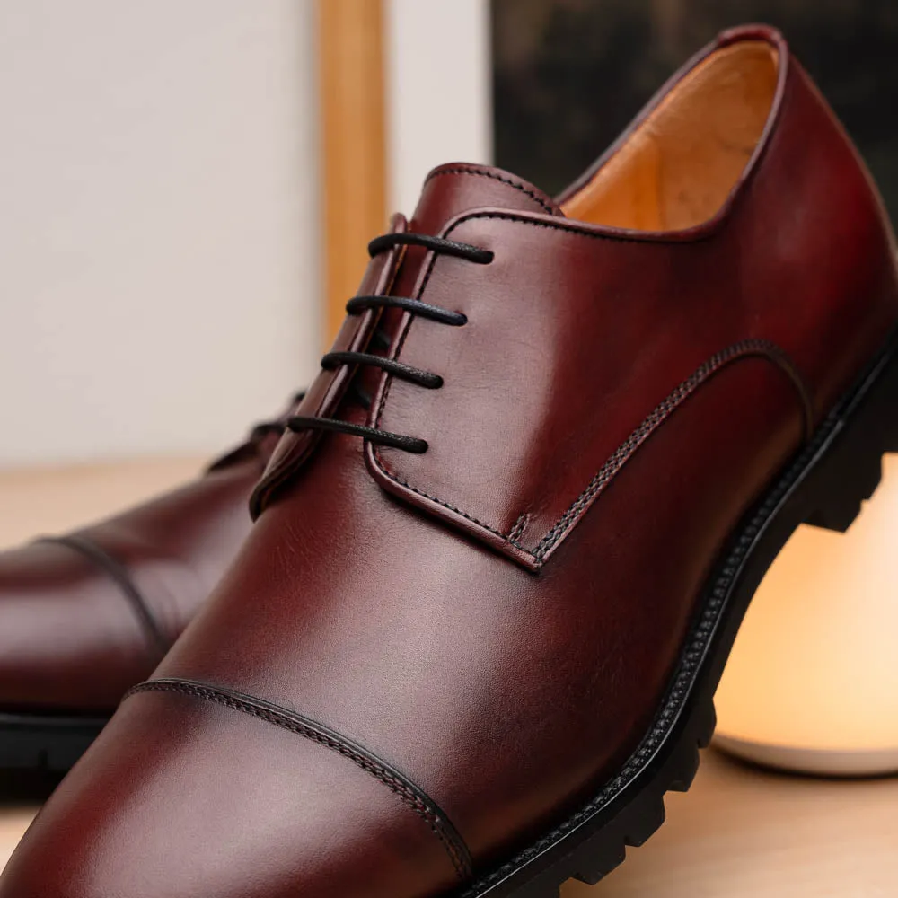 25-865-BRG JAMES Italian Calfskin Burgundy