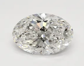 3.4-Carat Oval Shape Lab Grown Diamond