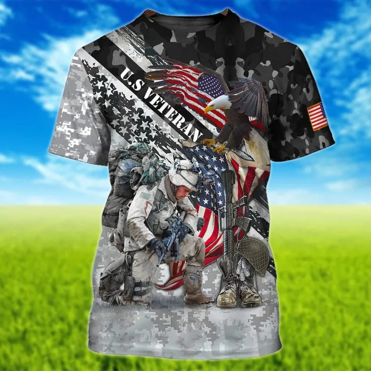 3D All Over Print T Shirt For Veteran, To My Veteran Husband, Hoodie For A Veterans