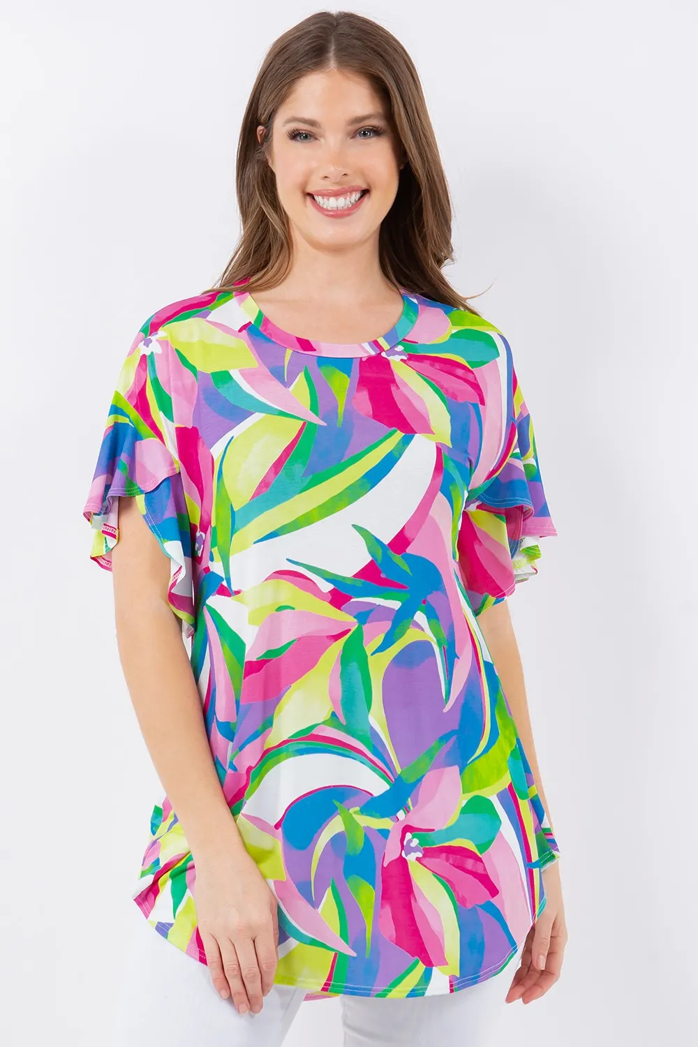 Abstract Flowers Top