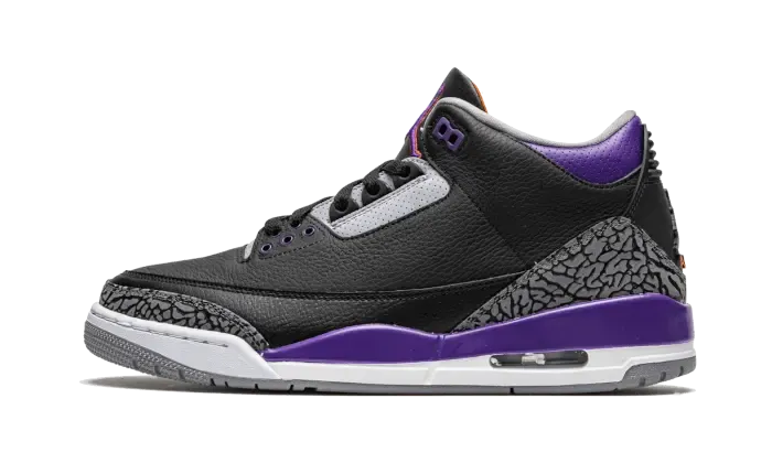 Air Jordan 3 Retro Black Court Purple