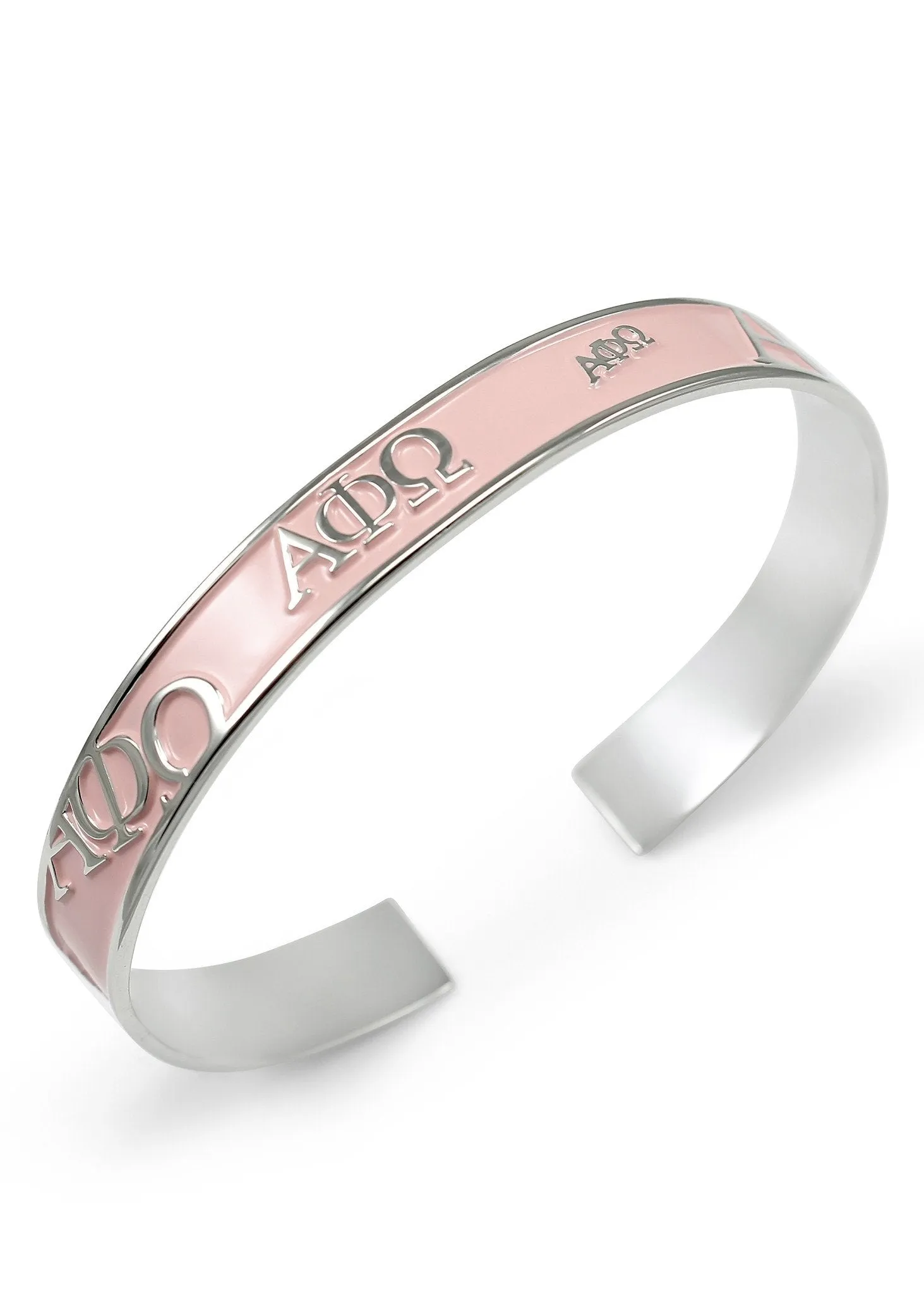 Alpha Phi Omega Bangle Cuff Bracelet (Multi Colors Available)