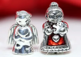 Angel of Love And Mrs Santa CLaus Christmas Gift Set Charm.