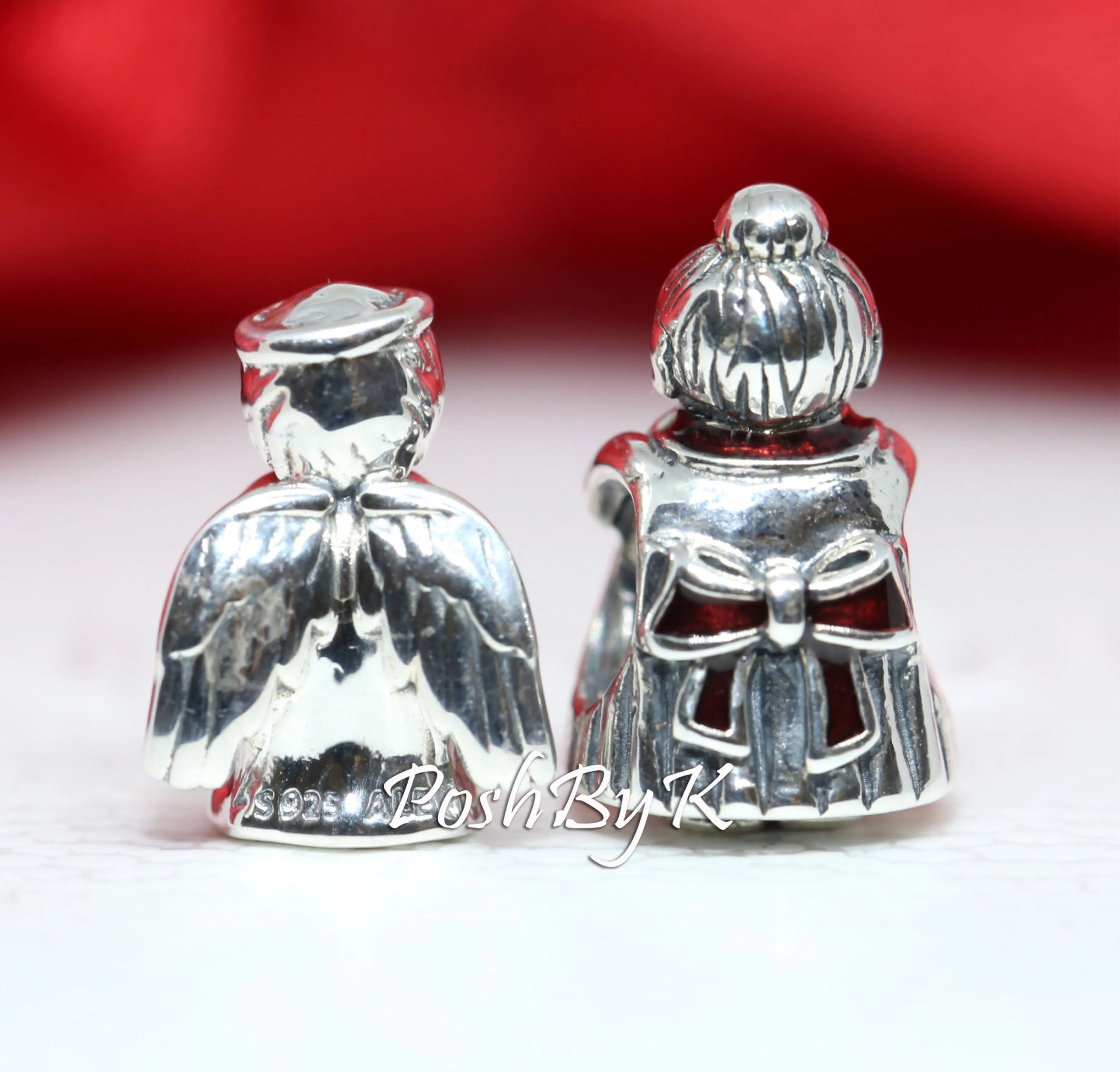 Angel of Love And Mrs Santa CLaus Christmas Gift Set Charm.