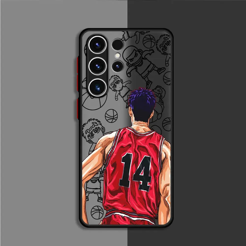 Anime Slam Dunk Matte Cartoon Matte TPU Cover for Samsung Galaxy S10 Lite S23 Ultra S20 FE S21 Plus S10 S22 5G S9 S22Plus S20FE