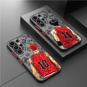 Anime Slam Dunk Matte Cartoon Matte TPU Cover for Samsung Galaxy S10 Lite S23 Ultra S20 FE S21 Plus S10 S22 5G S9 S22Plus S20FE