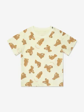 Baby AOP PA Bears T-Shirt in Yellow