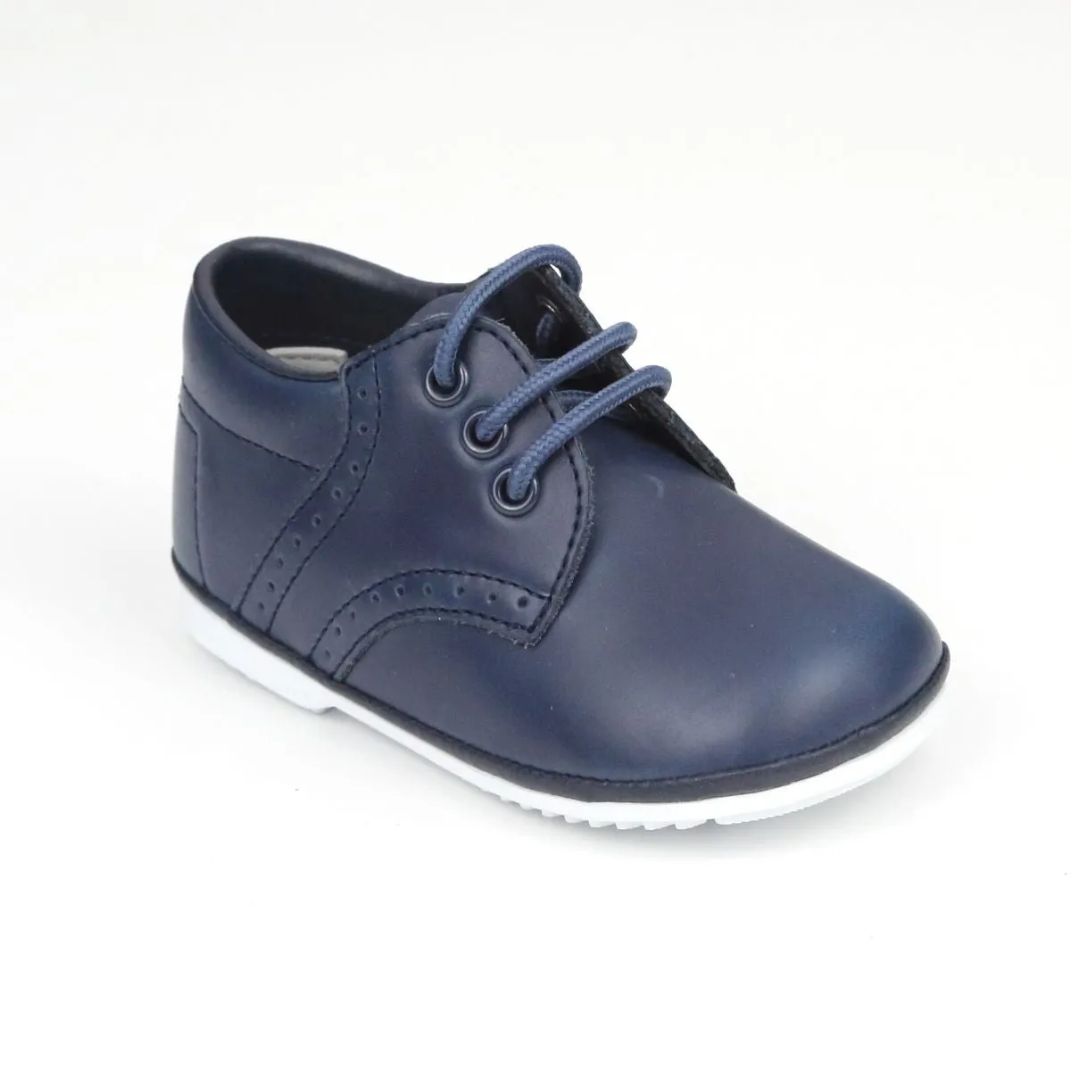 Baby Boys James Waxed Leather Lace Up Oxfords