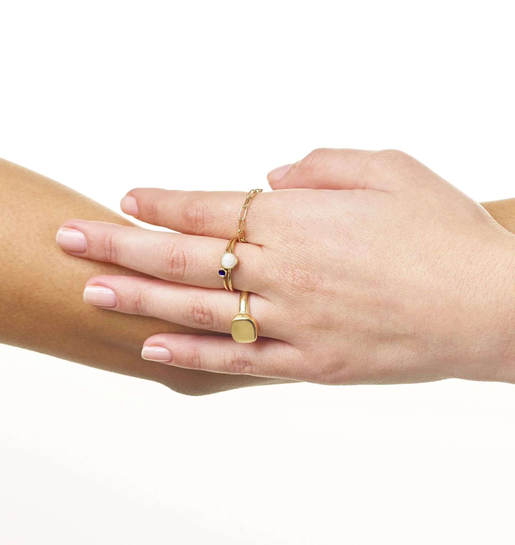 Birthstone Stacking Ring With Sapphire