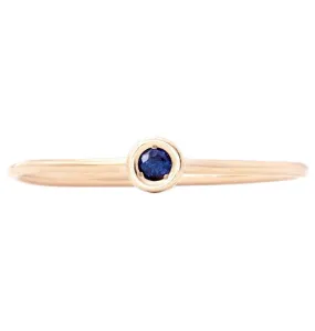 Birthstone Stacking Ring With Sapphire