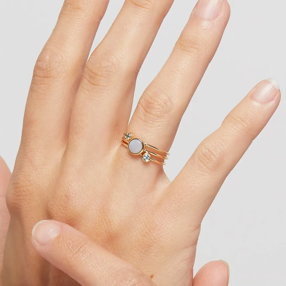 Birthstone Stacking Ring With Sapphire