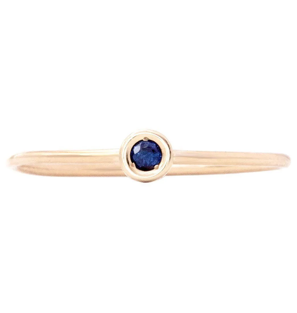 Birthstone Stacking Ring With Sapphire