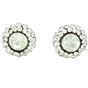 Blazin Roxx Round Rhinestone Earrings