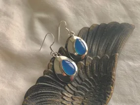 Blue Chalcedony Medea Earrings - Teardrop