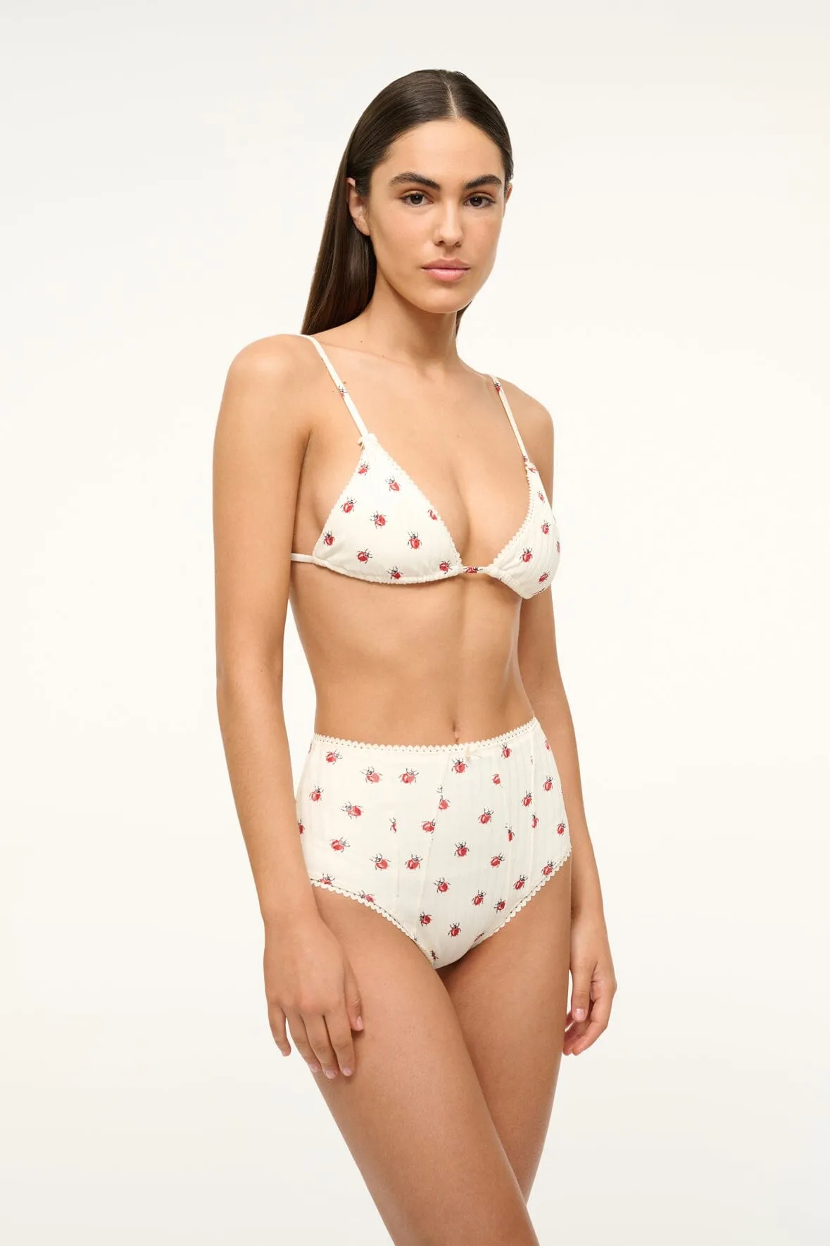 BRENTON HIGH RISE BIKINI BOTTOM | LADYBUGS