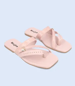 BW7369-TEA-PINK-Women Casual Chappal