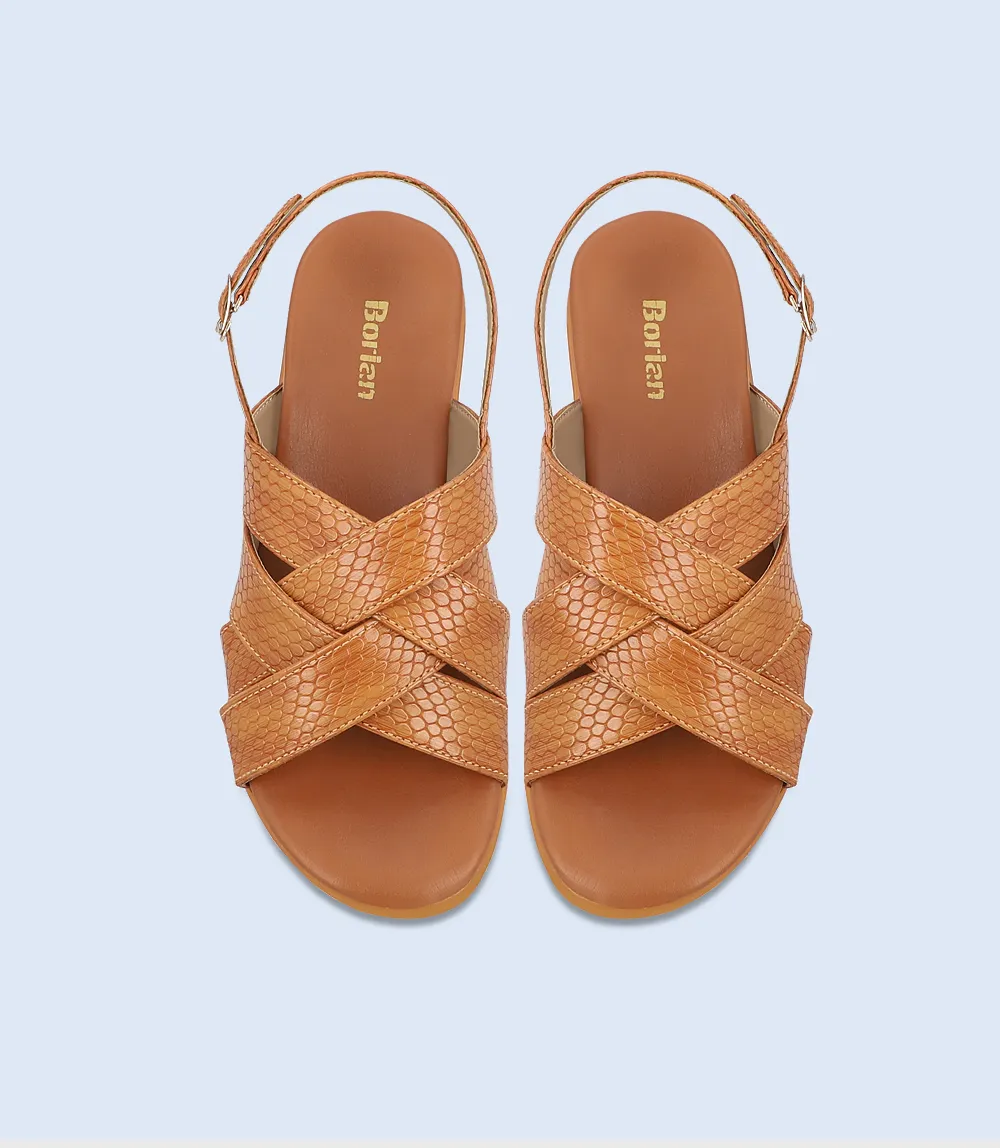 BW7734-TAN-Women Platform Sandals