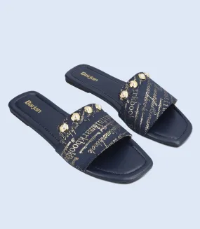 BW9901-NAVY-Women Slipper