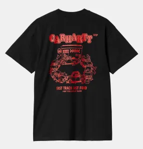 Carhartt WIP Fast Food T-Shirt in Black