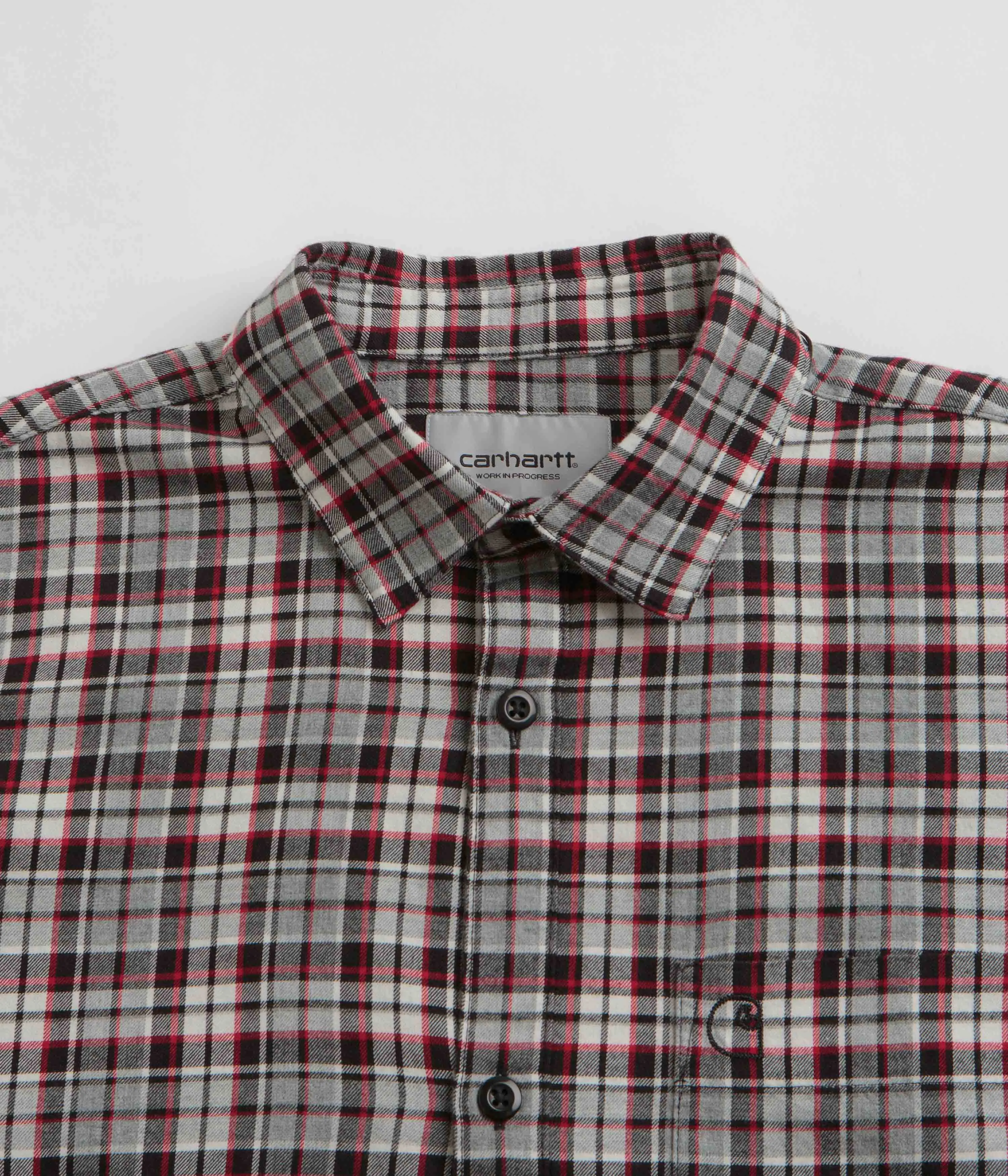 Carhartt Yuma Shirt Twill Flannel Shirt - Grey Heather