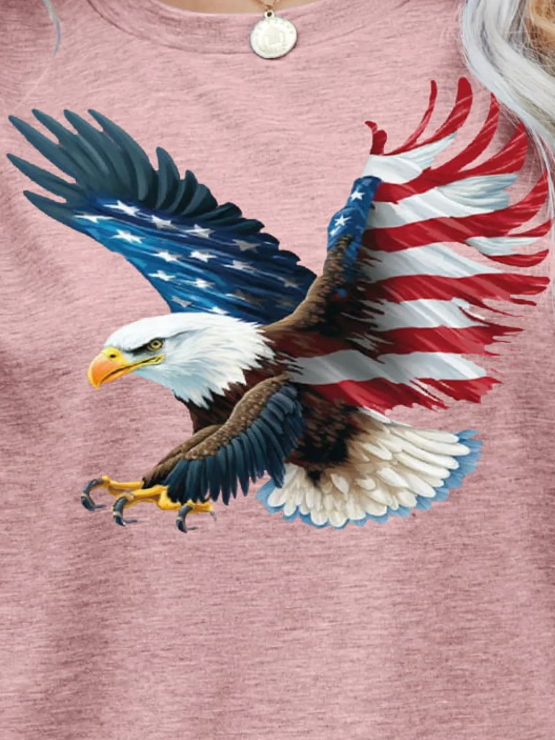 Celebrate Independence Day with our America Fourth of July US Flag Eagle Graphic Tee - Perfect for Showing Patriotism and Freedom