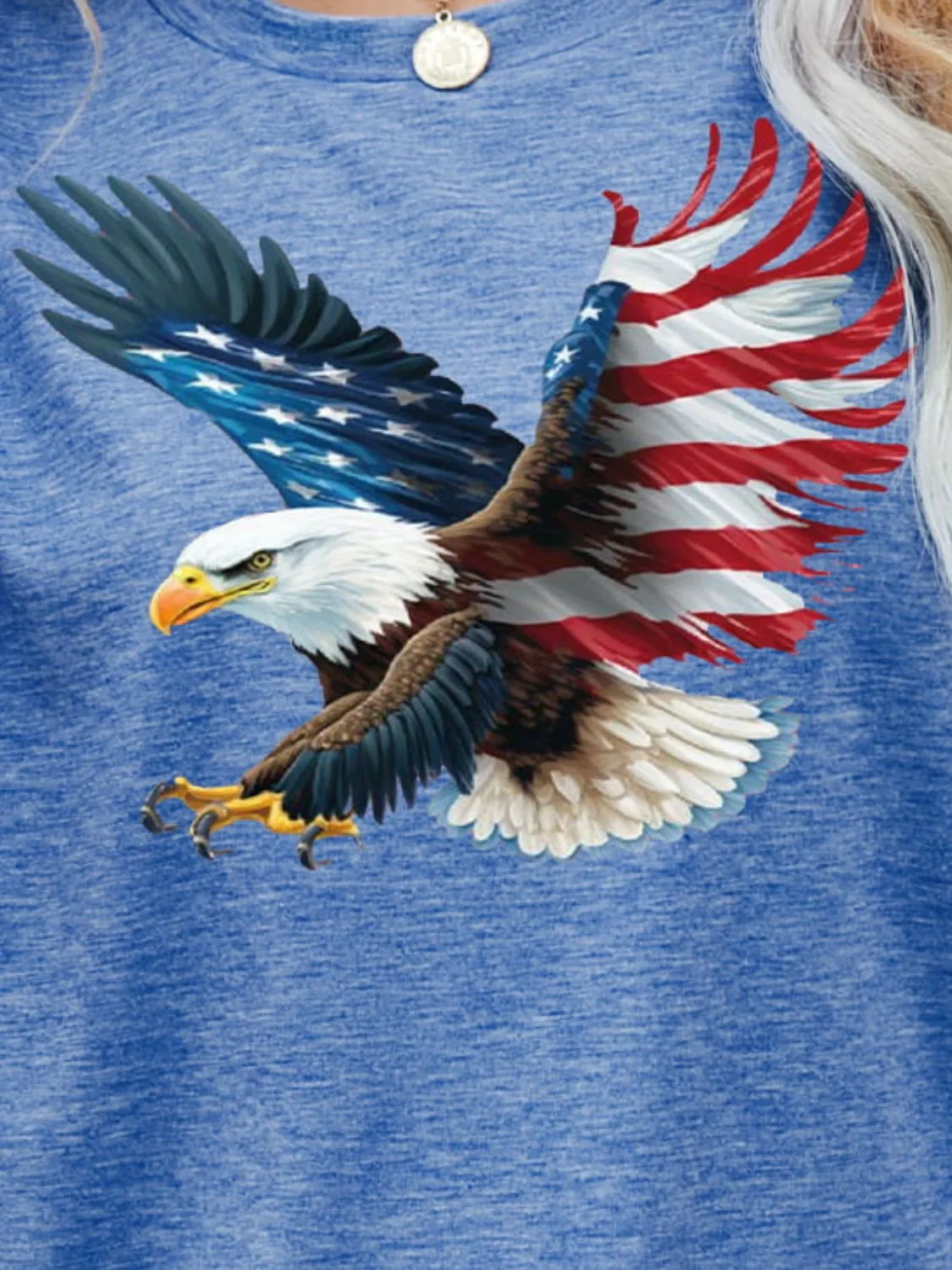 Celebrate Independence Day with our America Fourth of July US Flag Eagle Graphic Tee - Perfect for Showing Patriotism and Freedom