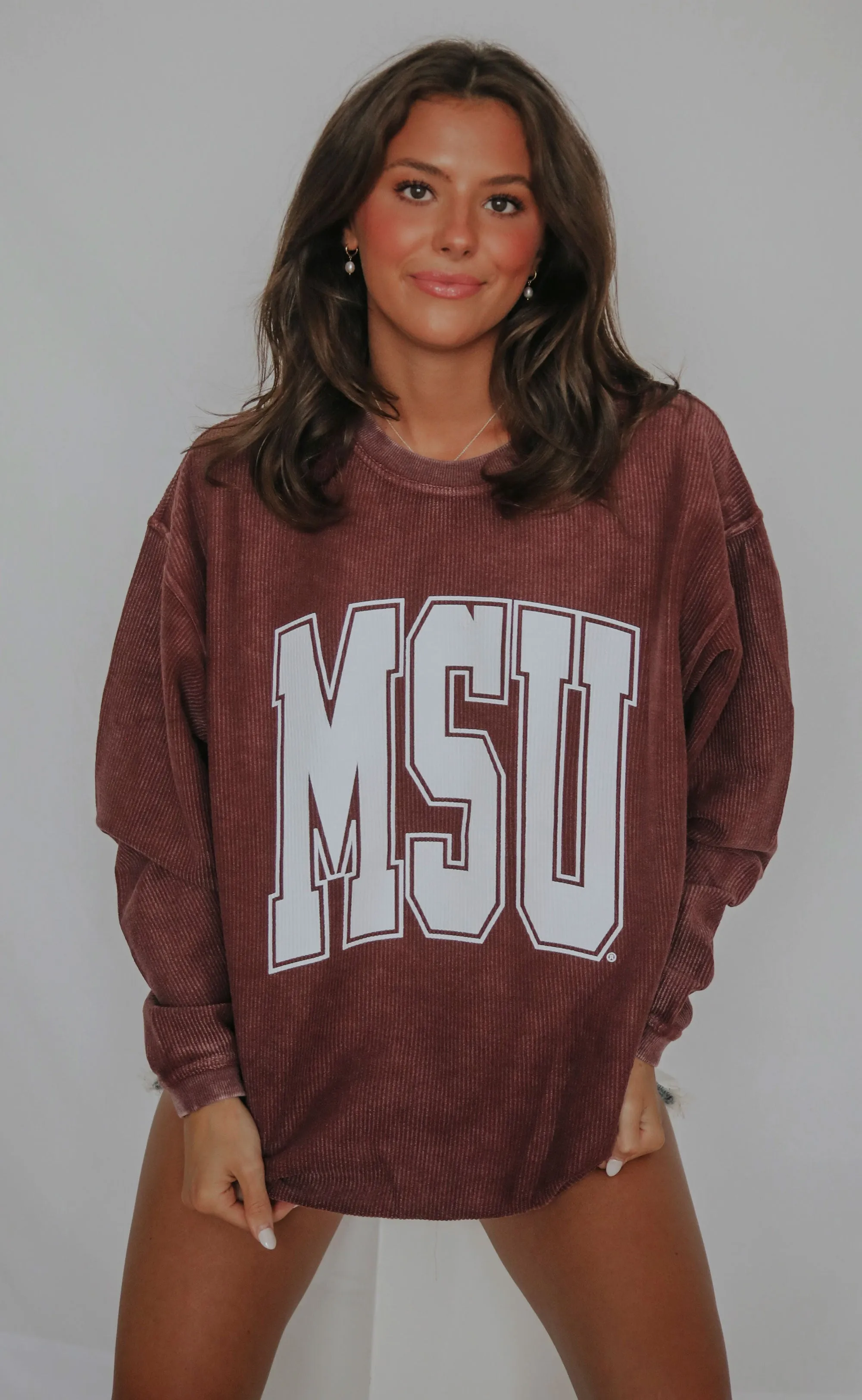 charlie southern: mississippi state collegiate corded sweatshirt - 2023