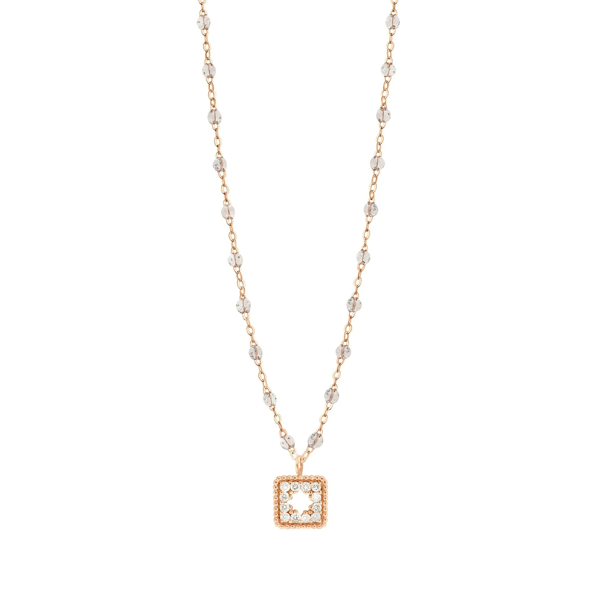 Classic Gigi Sparkle Treasure Necklace Rose Gold, 16.5"