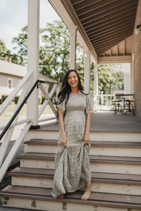 Collette Floral Maxi in Sage