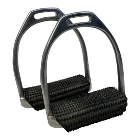 Comfort Stirrups w/ Wrap Pads in Steel/Black - 4