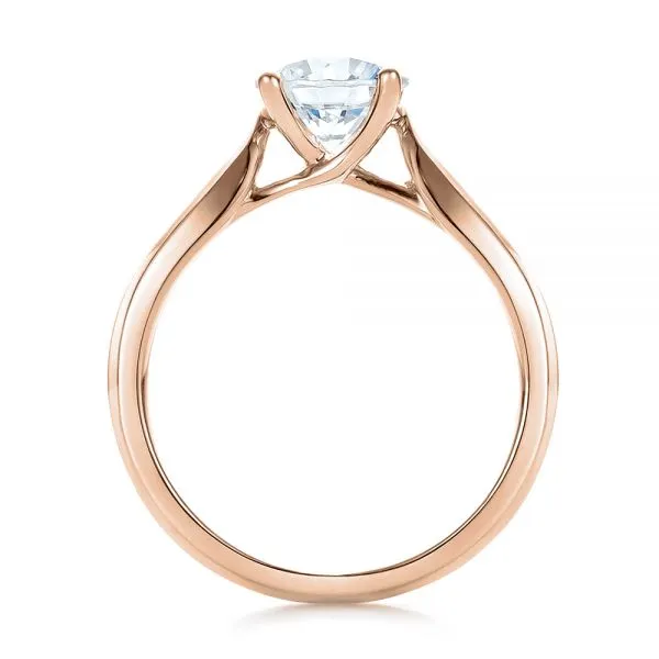 Contemporary Solitaire Engagement Ring [Setting Only] - EC086