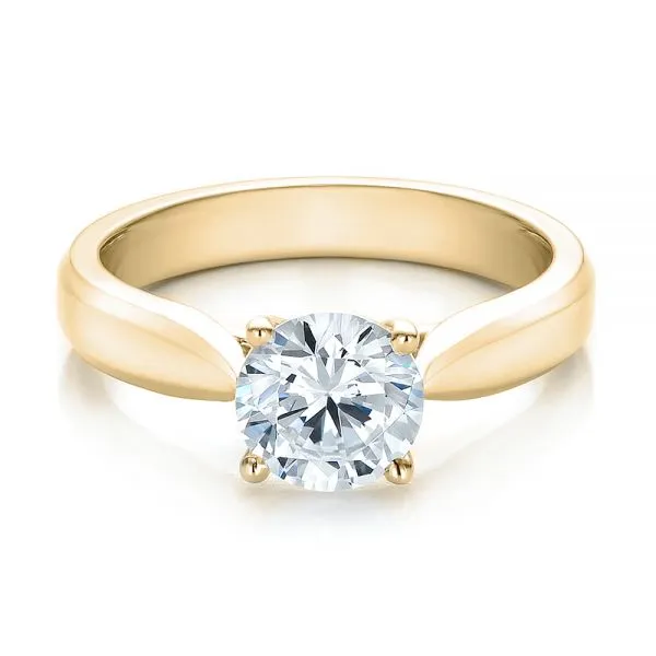 Contemporary Solitaire Engagement Ring [Setting Only] - EC086