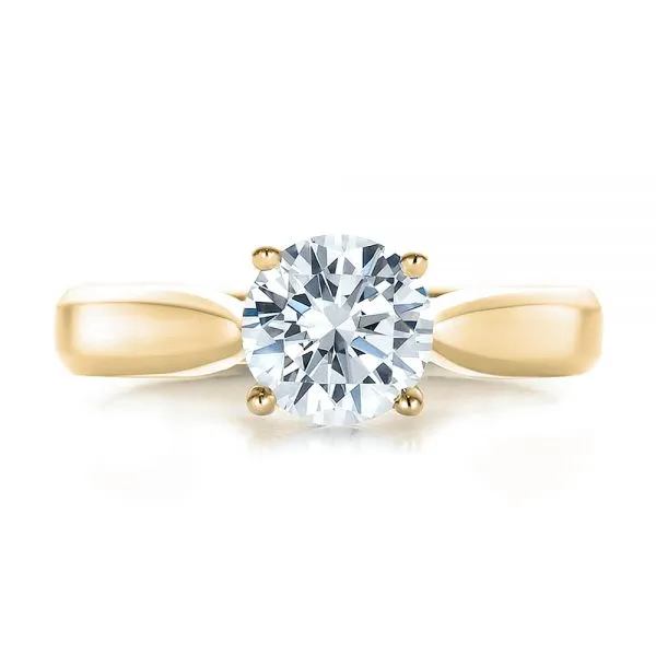 Contemporary Solitaire Engagement Ring [Setting Only] - EC086