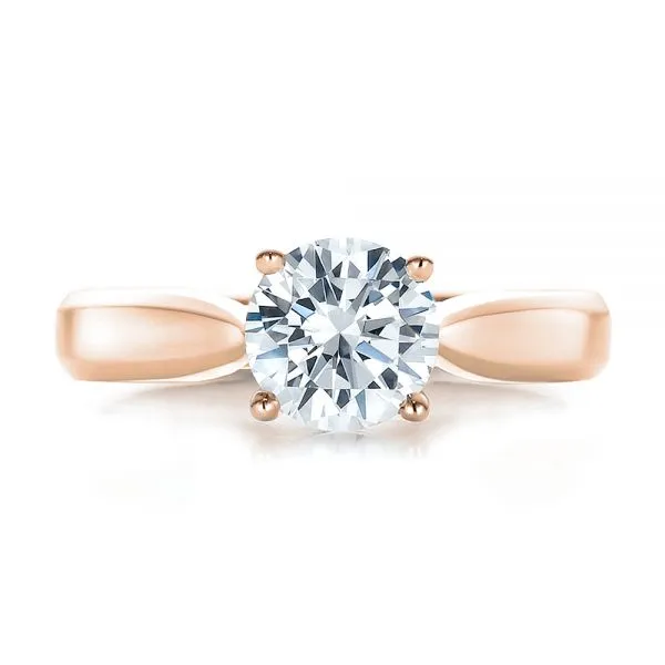 Contemporary Solitaire Engagement Ring [Setting Only] - EC086