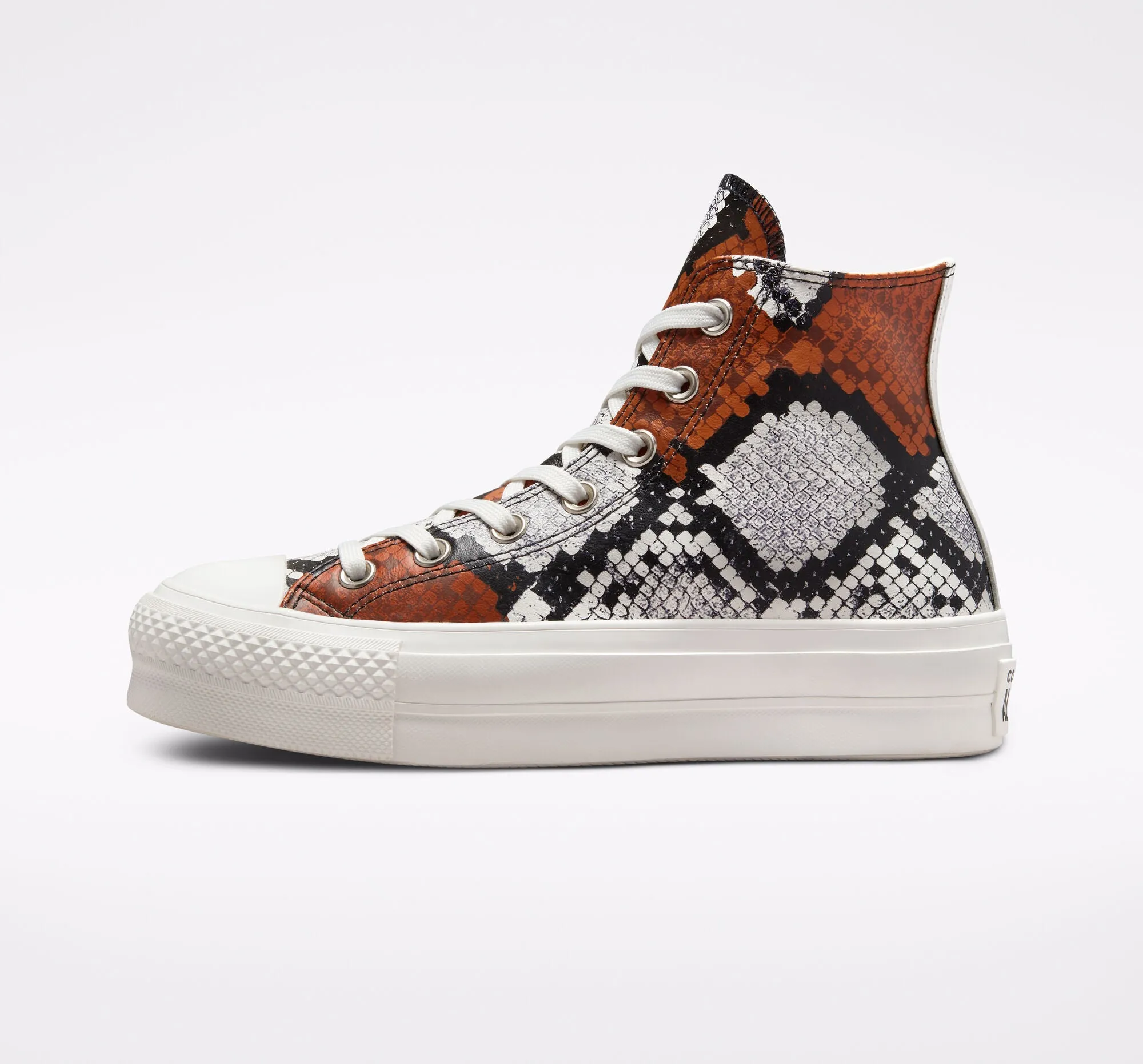 Converse Chuck Taylor All Star Lift 573082C vintage white black orange women's sneakers shoe