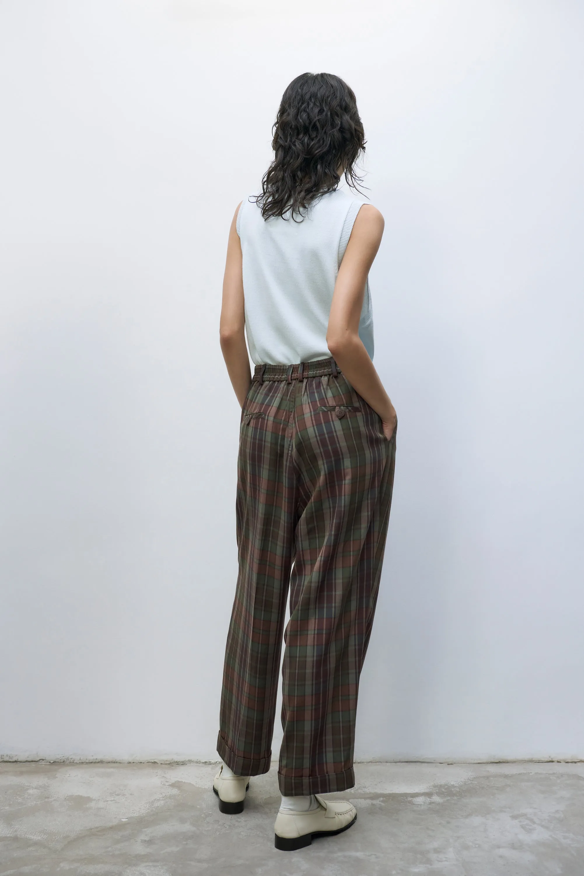 Cordera - Checkered Masculine Pants