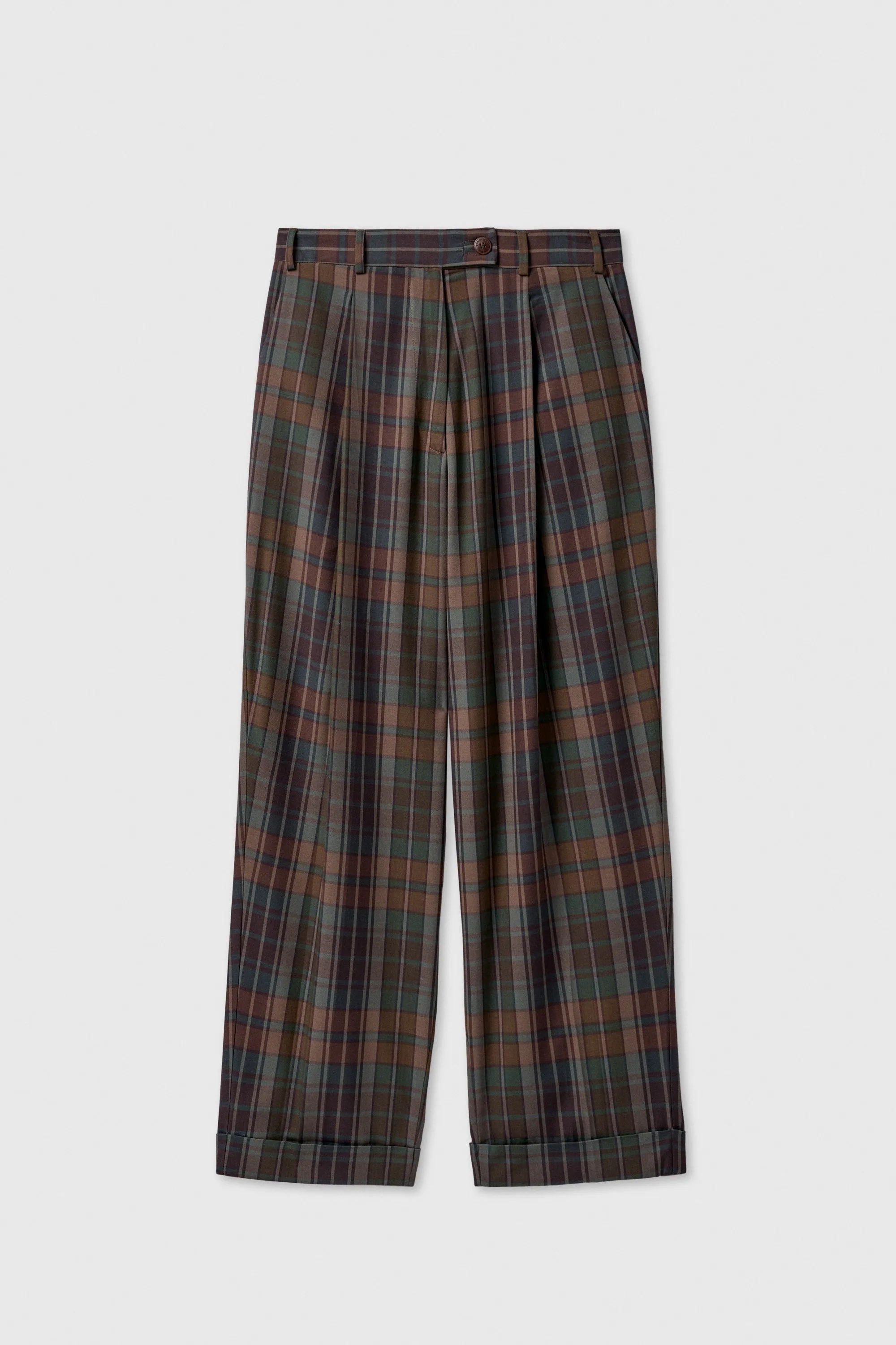 Cordera - Checkered Masculine Pants