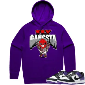 Court Purple Dunks Hoodie to Match - RED FLY GANGSTA