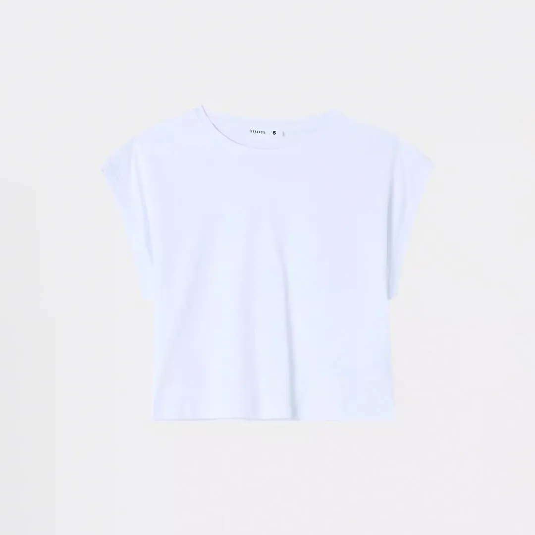 Crew Neck Cropped Shirt