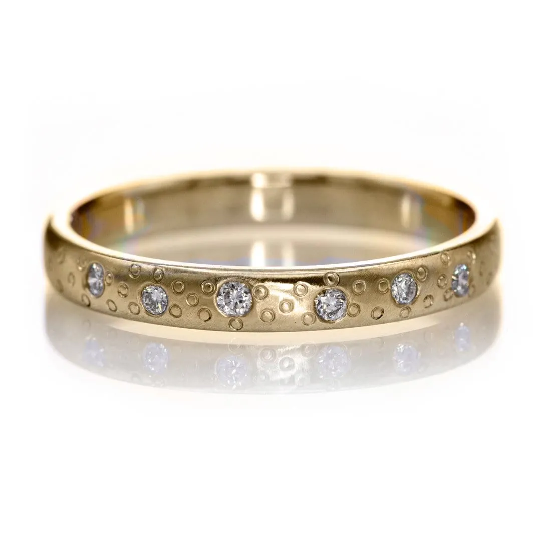 Diamond Star Dust Wedding Ring