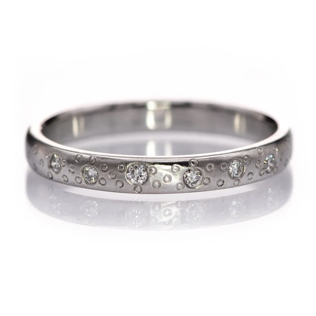 Diamond Star Dust Wedding Ring