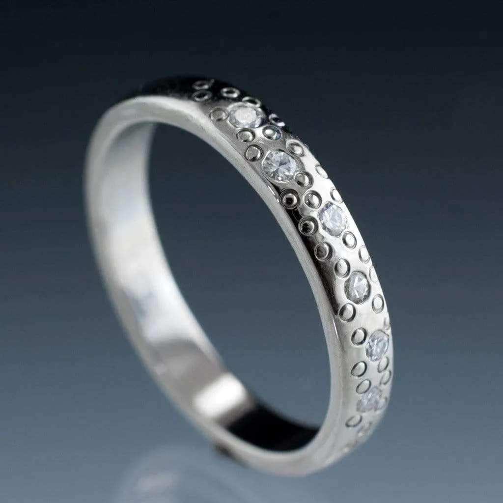 Diamond Star Dust Wedding Ring