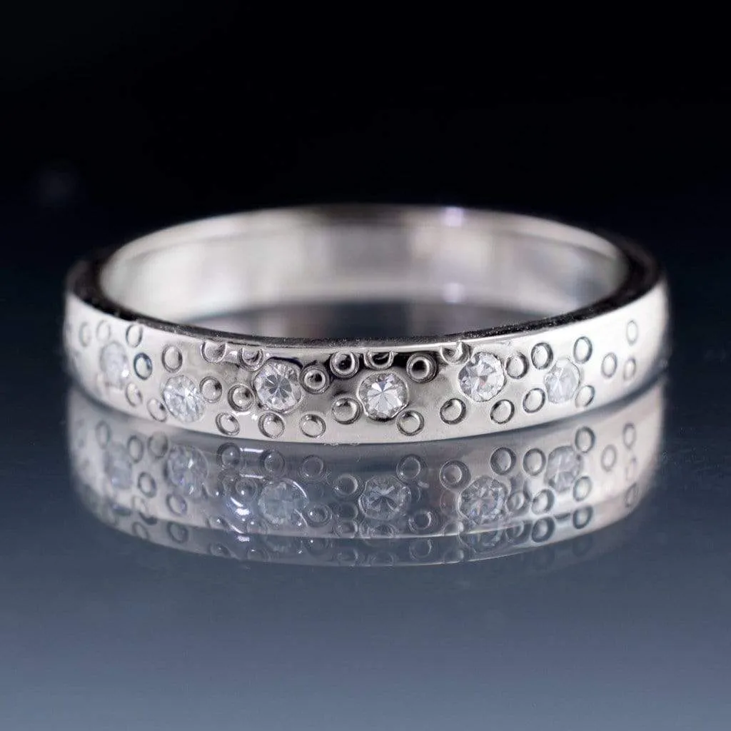 Diamond Star Dust Wedding Ring