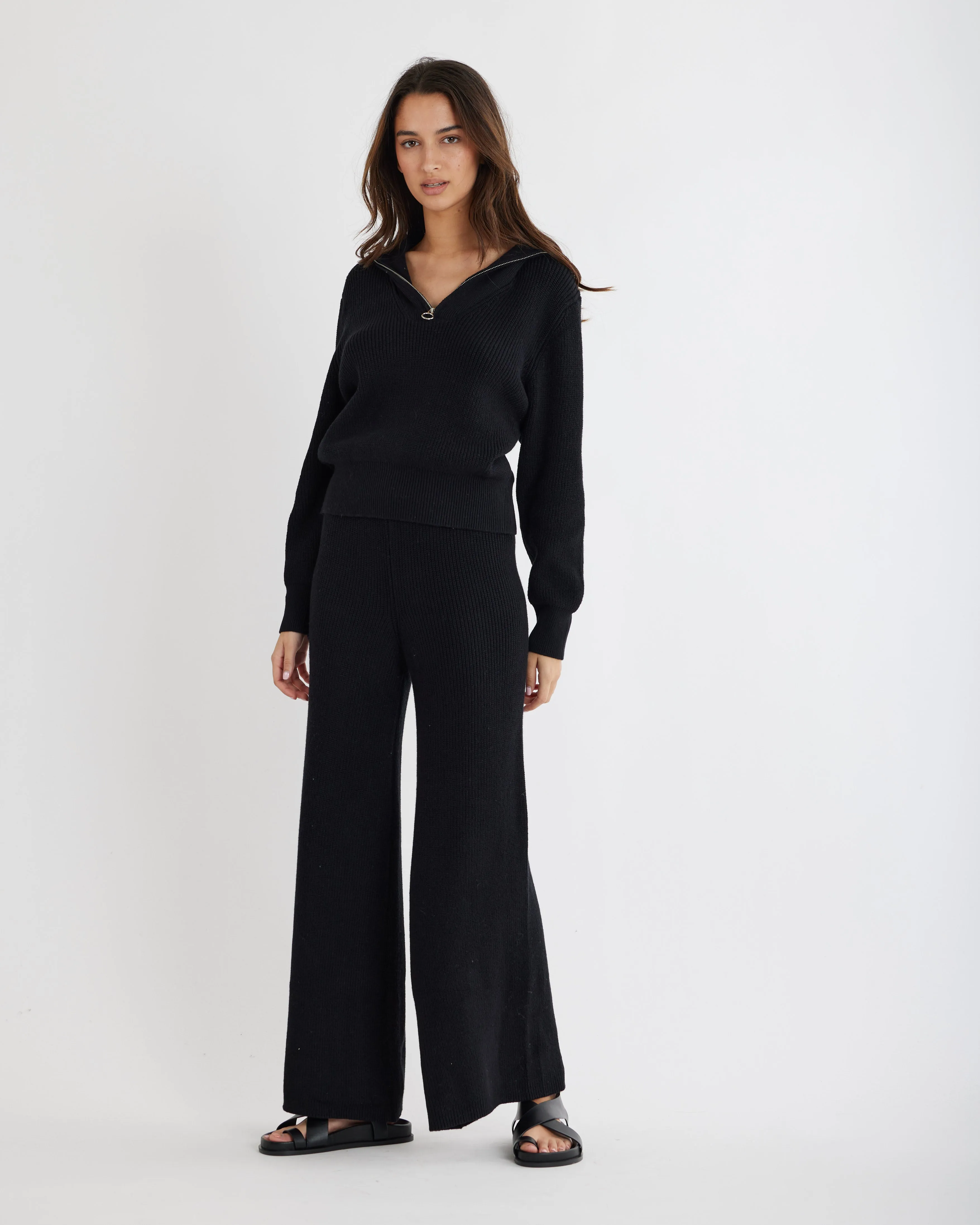 Eline Knit Pant - Black