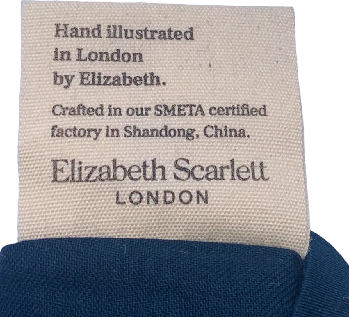 Elizabeth Scarlett Navy Velvet Turtle Eye Mask